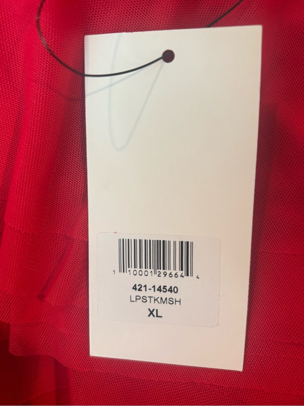 Layered Ruffle Red Long-Sleeve Blouse - Picture 2 of 5